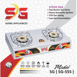 Wholesale SG Gas Stove Auto Ignition (M-555) | Double Burner at Cheap Rate