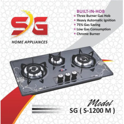 Stainless Steel Gas Hob Auto ignition S-1200